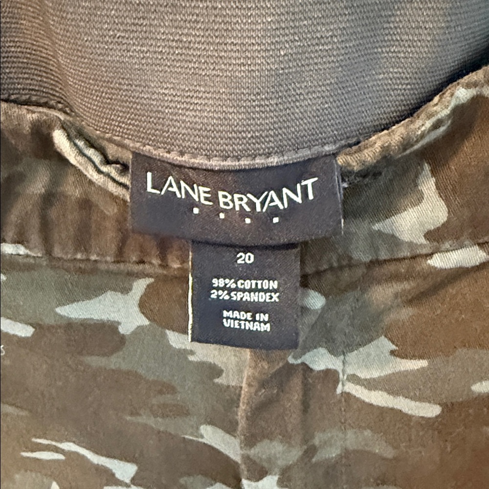Lane Bryant Olive Camouflage Pants